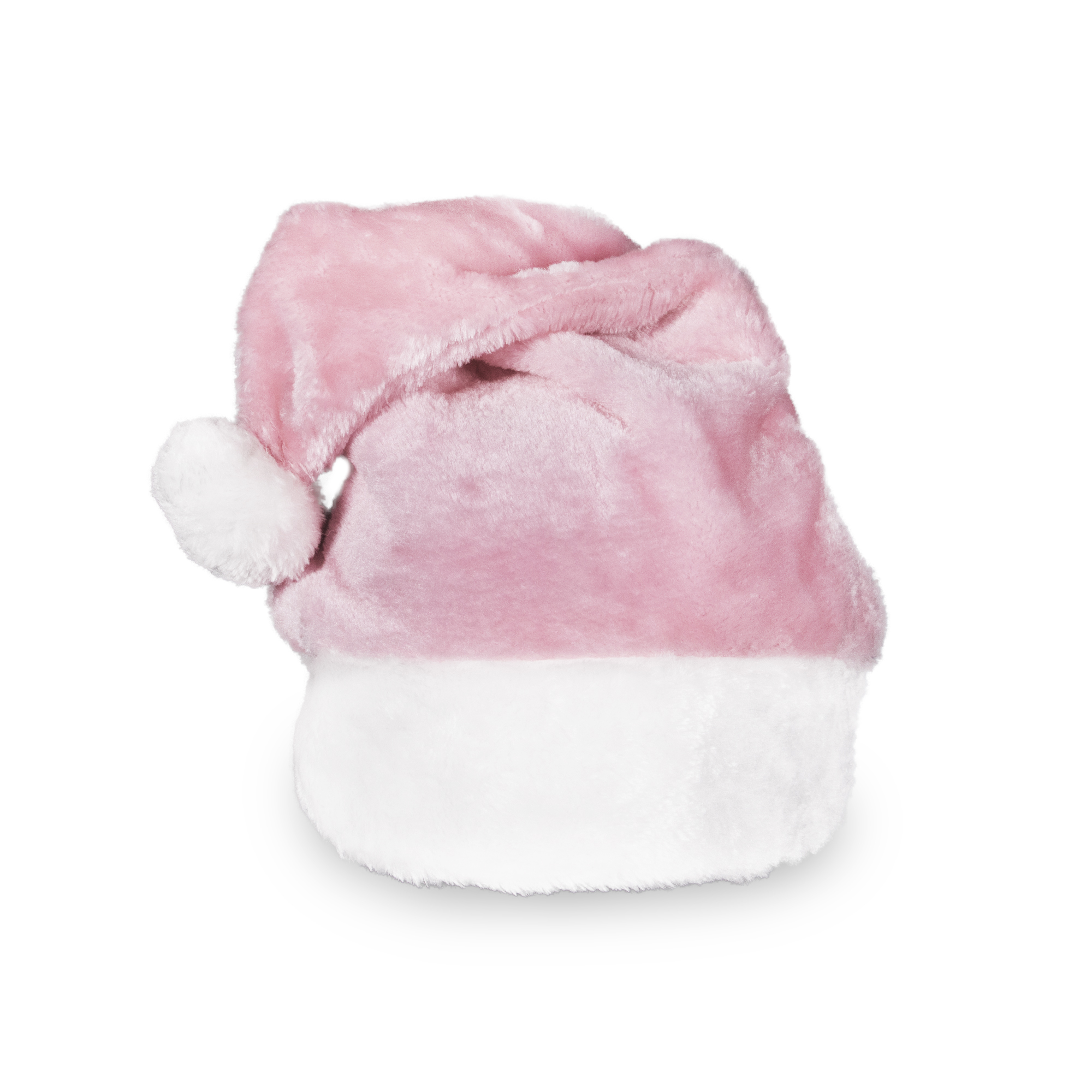 Plush Pink Santa Hat | Pink Christmas Hat | Windy City Novelties